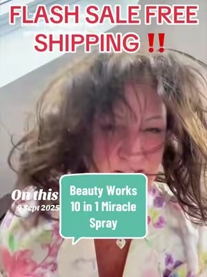 TikTok post by @soniaslapcabage for Beauty Works Professional. Caption reads: #onthisday #beautyworksmiraclespray....