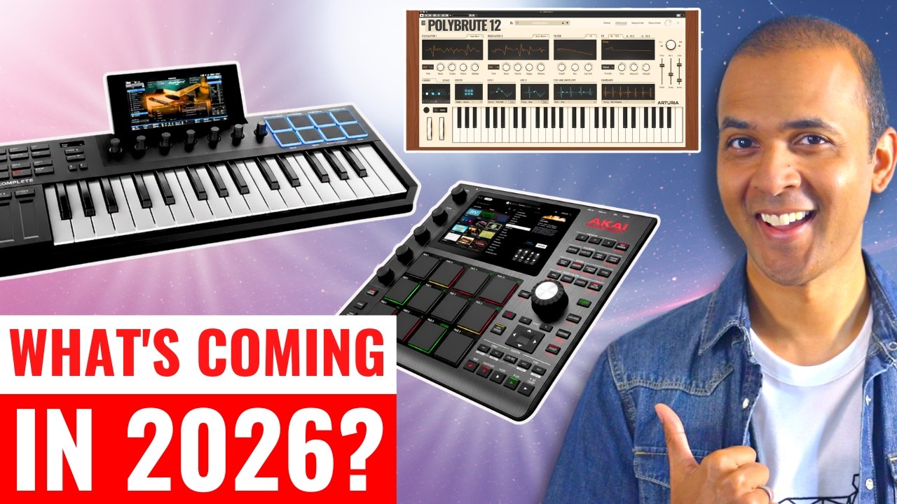 YouTube post by @SanjayC for DistroKid. Caption reads: BEST of 2025 and Gear to come in 2026.