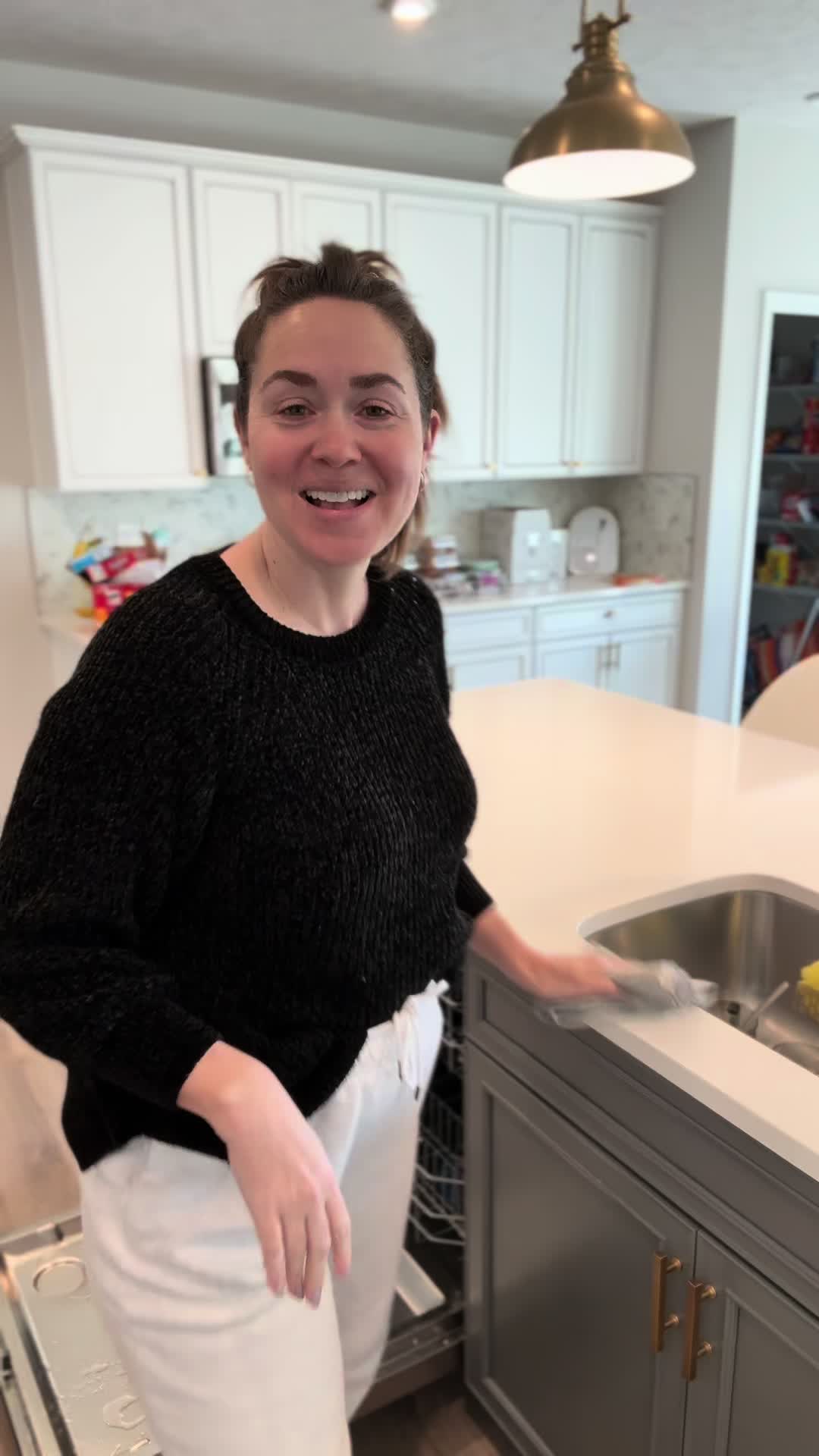 TikTok post by @nataliemommakingendsmeet for Sudstainables. Caption reads: [...] #dishwashercleaningtabs @Sudstainables.