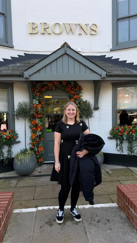 Instagram post by an influencer for All Things Hertfordshire. Caption reads: Yesterday my sister and I enjoyed lunch at....