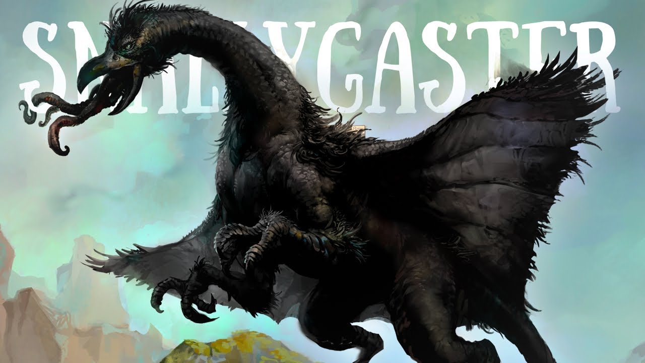 YouTube post by @ThoughtPotato for ArtStation. Caption reads: The Bizarre 'Dragon' of Appalachia | Biology of....