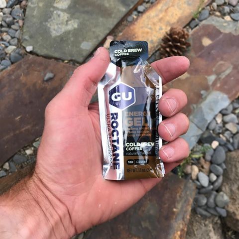 Instagram post by @maxkingor for GU Energy Labs. Caption reads: [...] on that 5:30am alpine start. @guenergylabs....