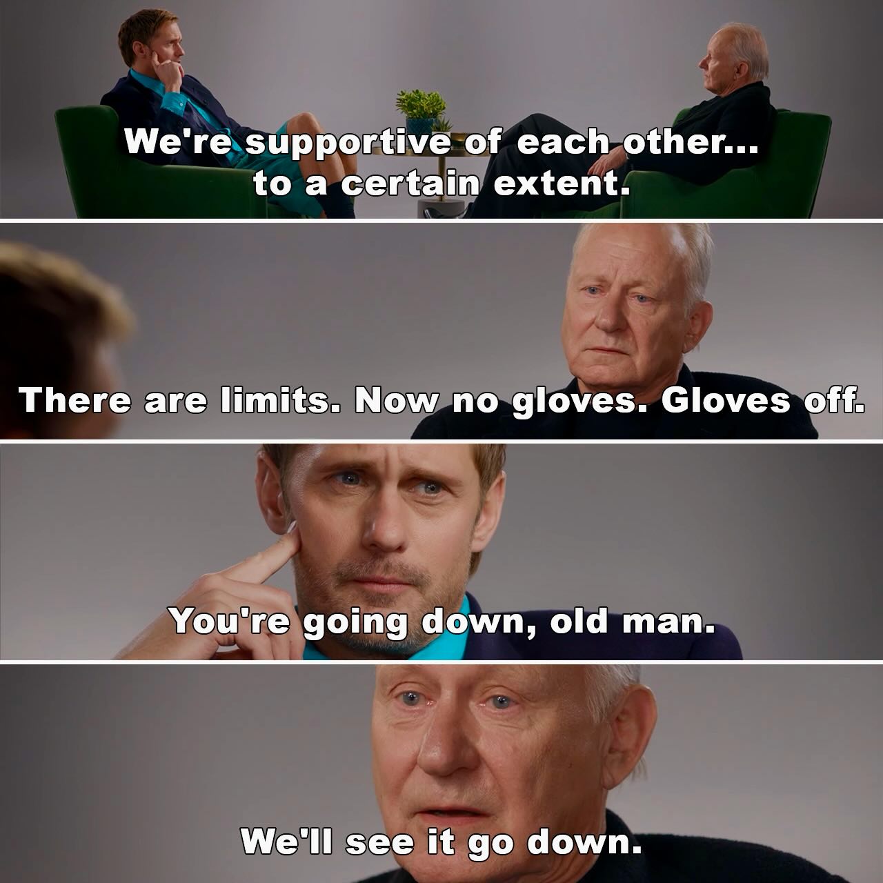 Instagram post by @evanrosskatz for Variety. Caption reads: Close enough. Welcome back SUCCESSION..