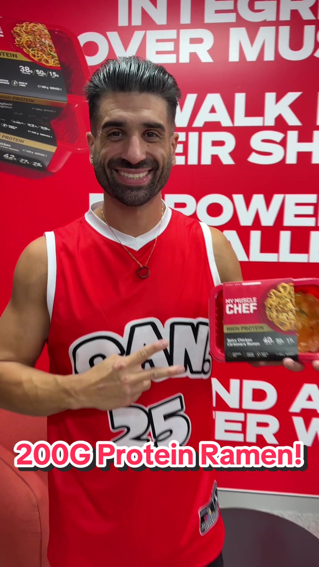 TikTok post by @jwebby_can.eat for My Muscle Chef. Caption reads: 🔥 There’s a new My Muscle Chef menu drop and I....