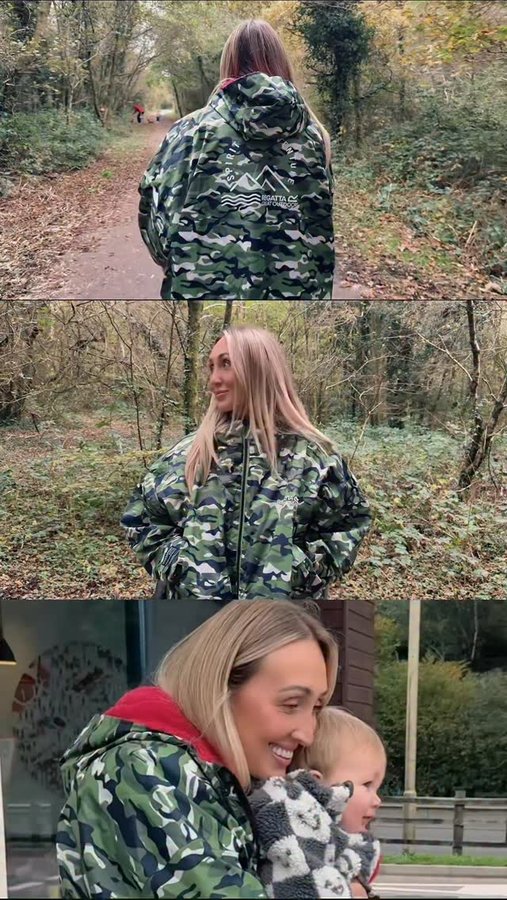 Instagram post by @sophxharris for Regatta. Caption reads: Whatever the weather this season, I’m ready in my....