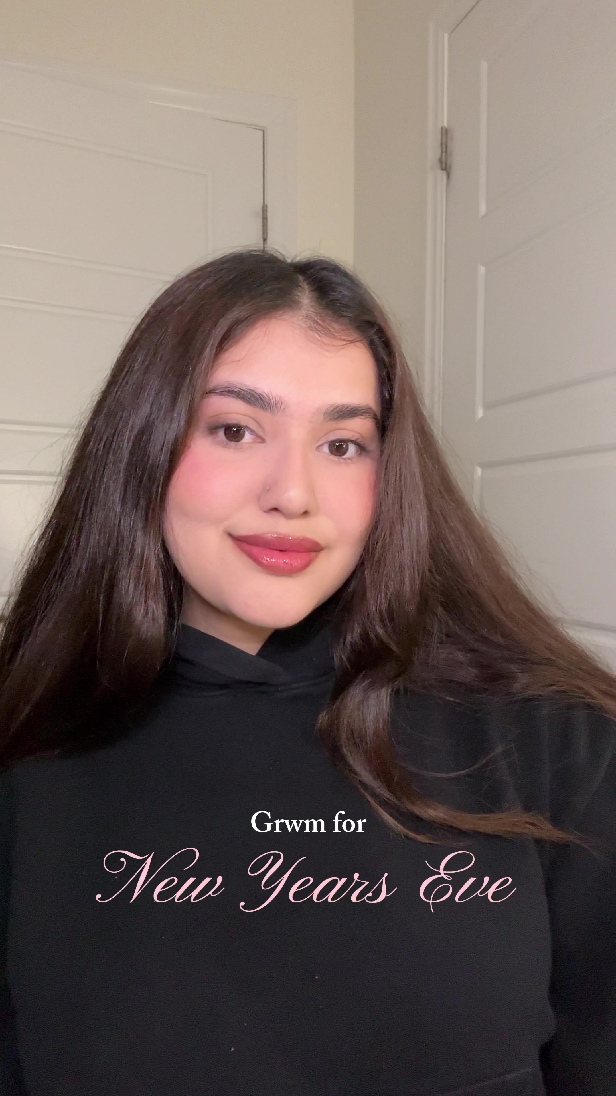 TikTok post by @zainasjd for DIBS Beauty. Caption reads: Happy new year!!!✨🤍🎀🥰 I hope you all have the....