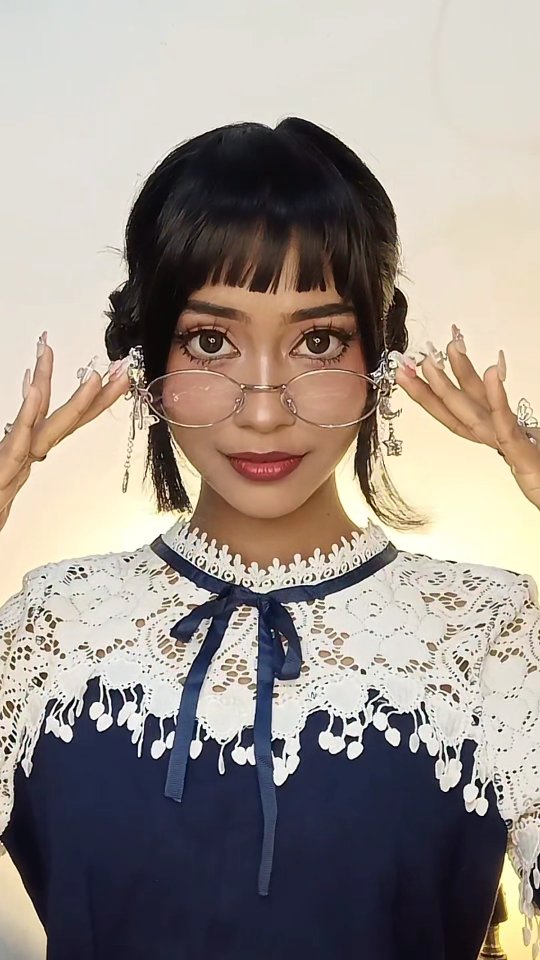 Instagram post by @farahsmakeover for MyGlamm. Caption reads: ZOE from KPop Demon Hunters ✨

Products....