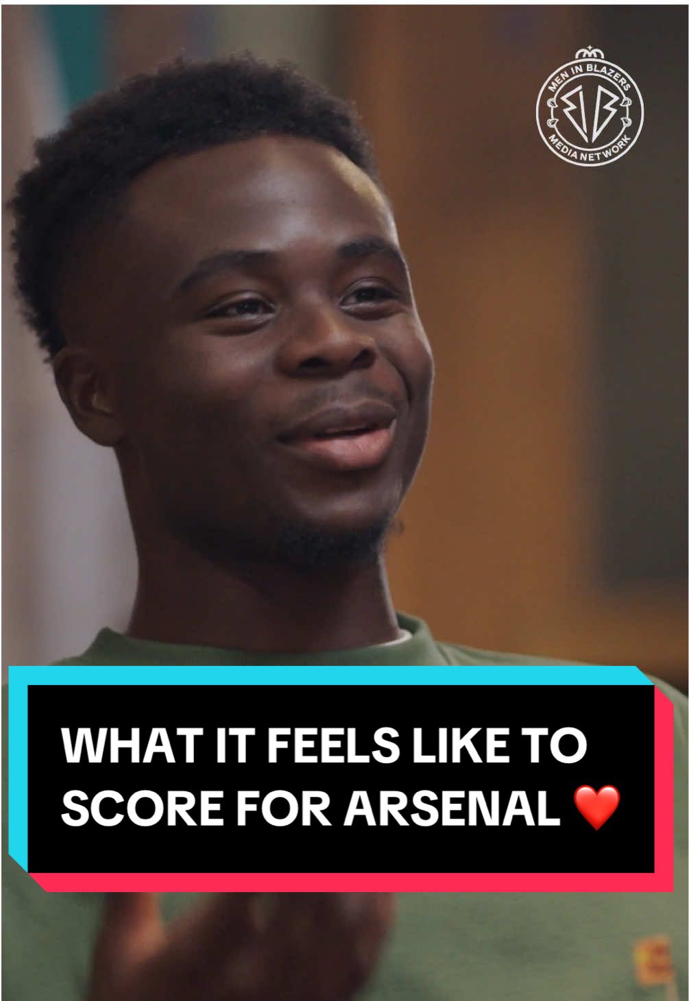 TikTok post by @meninblazers for New Balance. Caption reads: [...] ❤️ Sponsored by our great friends @New....