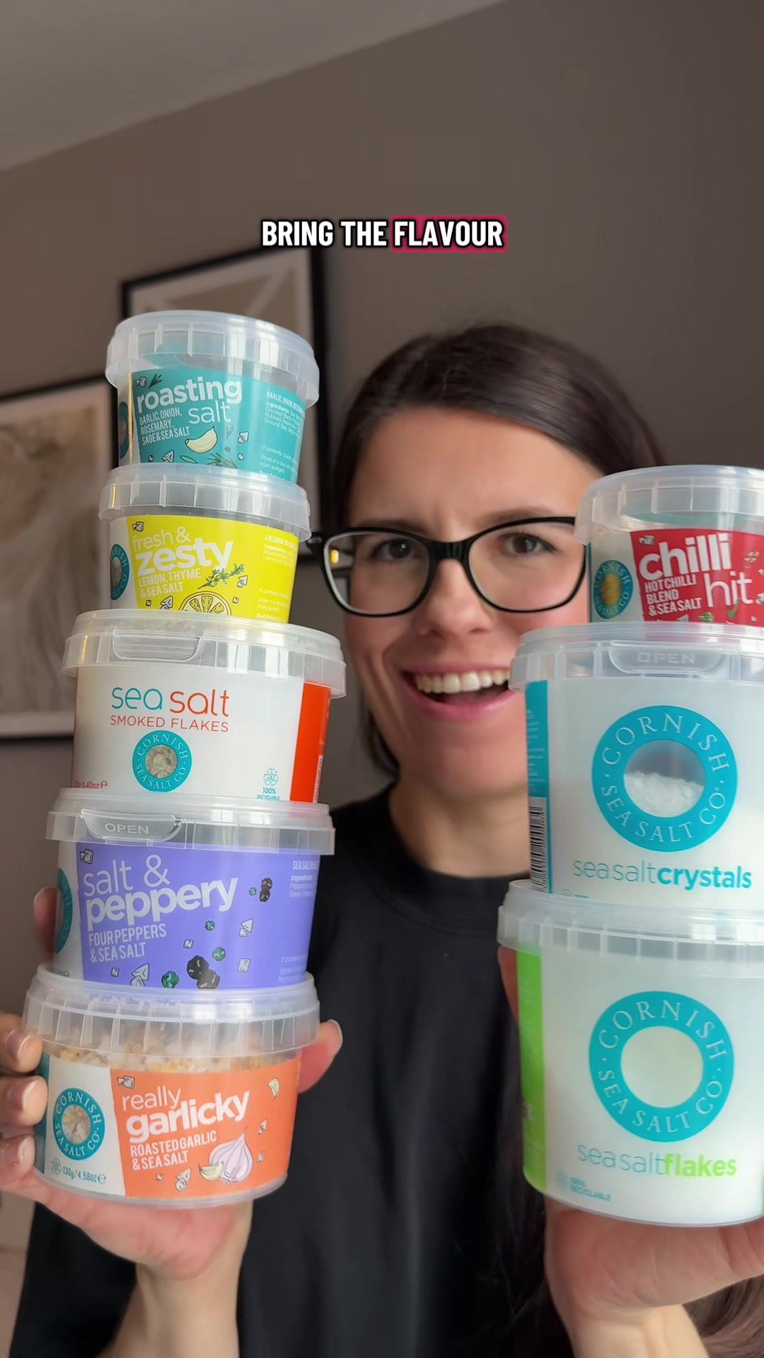 TikTok post by @violet.hollow for Cornish Sea Salt. Caption reads: Don’t be salty! 🧂 Grab the @Cornish Sea Salt Co....