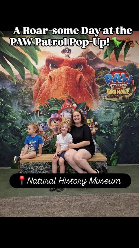 Instagram post by @the_baldwinbrothers for THE MUM CLUB. Caption reads: 🦖🐾 If your little ones love PAW Patrol, this is....