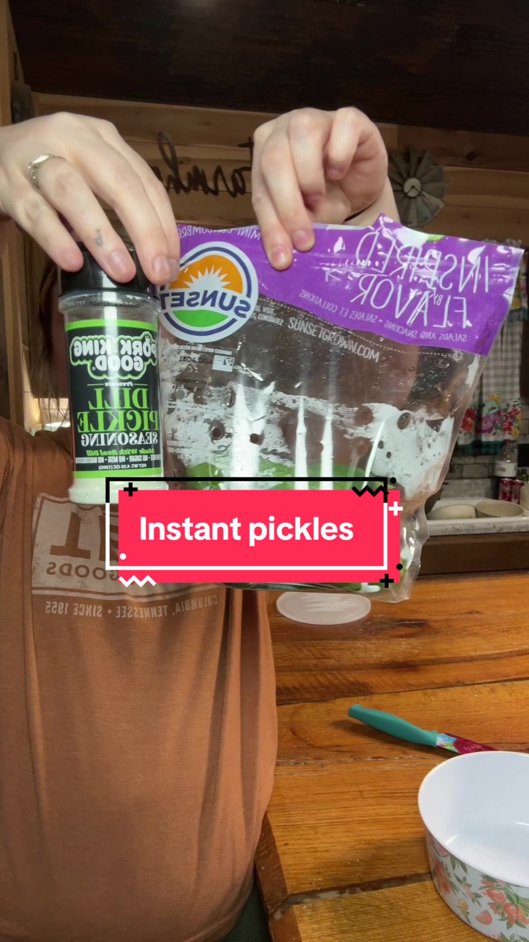 TikTok post by @bmcwilliams0 for Pork King Good. Caption reads: [...] it will sell out again!! #dillpickle....