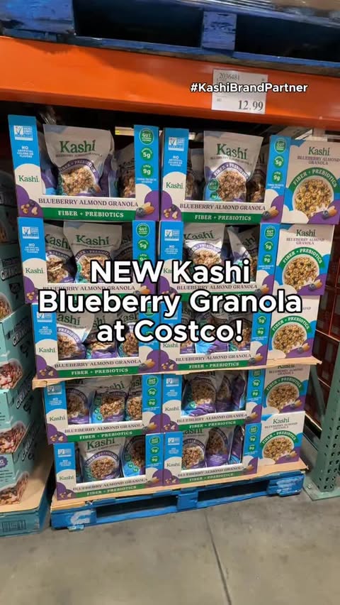 Instagram post by @costcohype for SoFabMedia. Caption reads: #KashiBrandPartner NEW Kashi Blueberry Granola at....