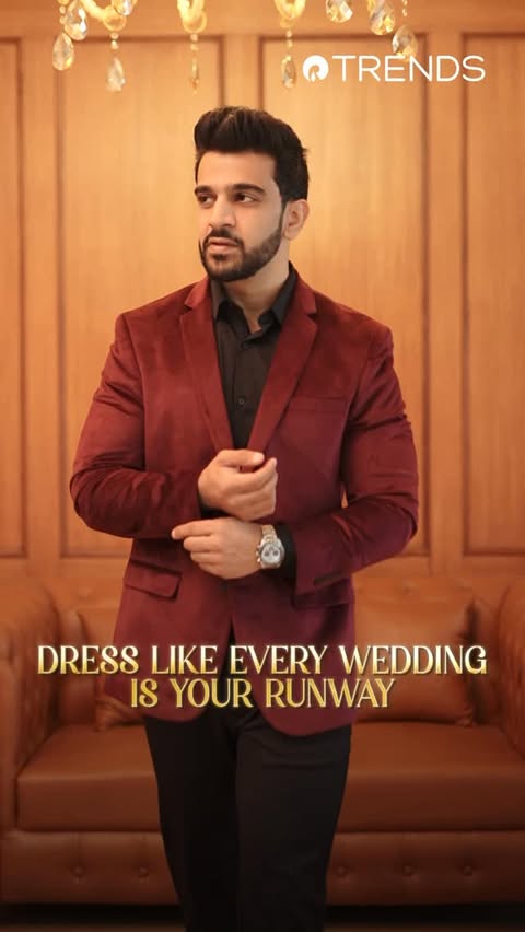 Instagram post by @bhavaydhawan for Reliance Trends. Caption reads: When the wedding guest look steals the attention ✨....