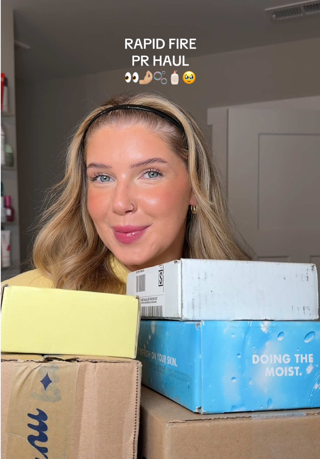 TikTok post by @chelsearlarson for Banuskin. Caption reads: SO THANKFUL  @banu @e.l.f. Cosmetics....