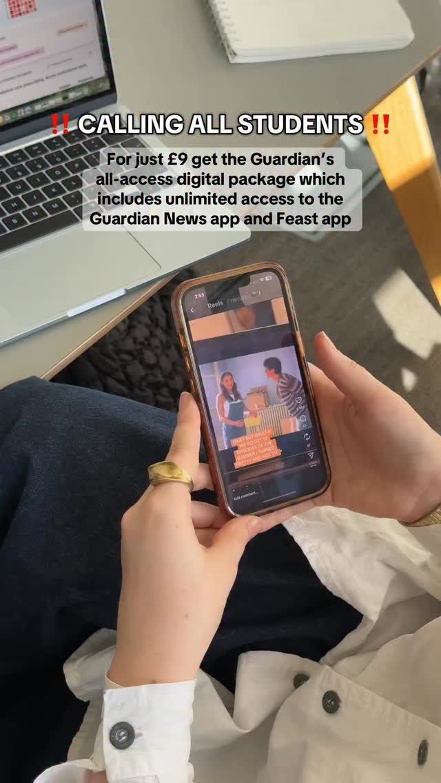 Instagram post by @medwithmaz for The Guardian. Caption reads: [...] or just curled up with a coffee - The....