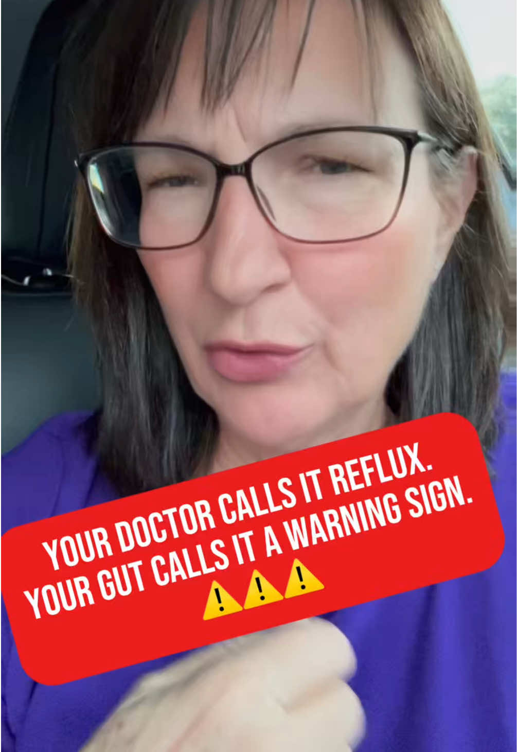 TikTok post by @crunchyhealth4u for Snap Supplements. Caption reads: If reflux keeps coming back, it may not be as....