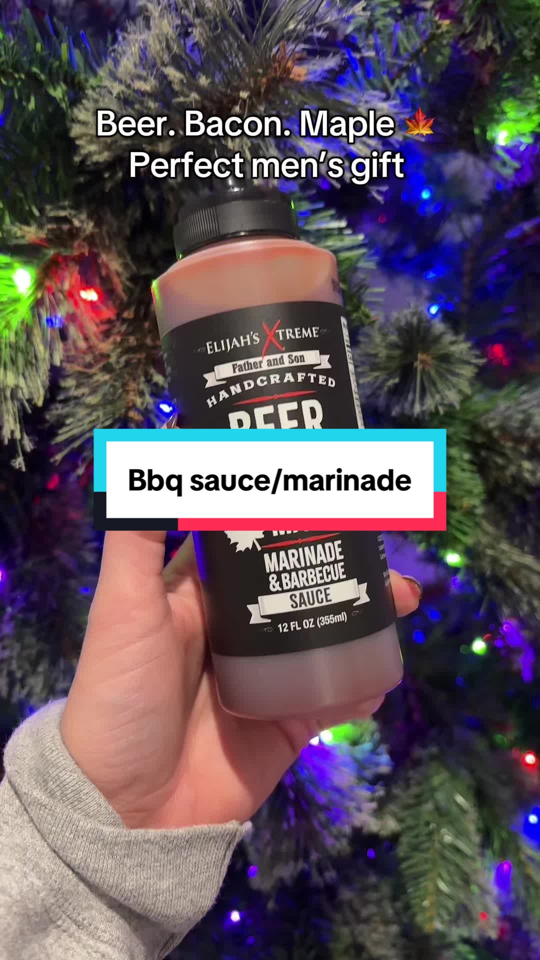 TikTok post by @momma833 for Elijah's Xtreme. Caption reads: Elijah’s extreme handcrafted marinade and....