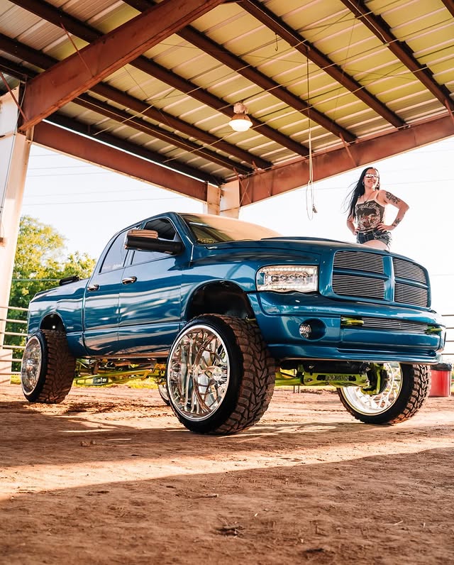 Instagram post by @jrose_5.7 for Hornblasters. Caption reads: [...] @genyhitch @boltlock @hornblasters • #dodge....
