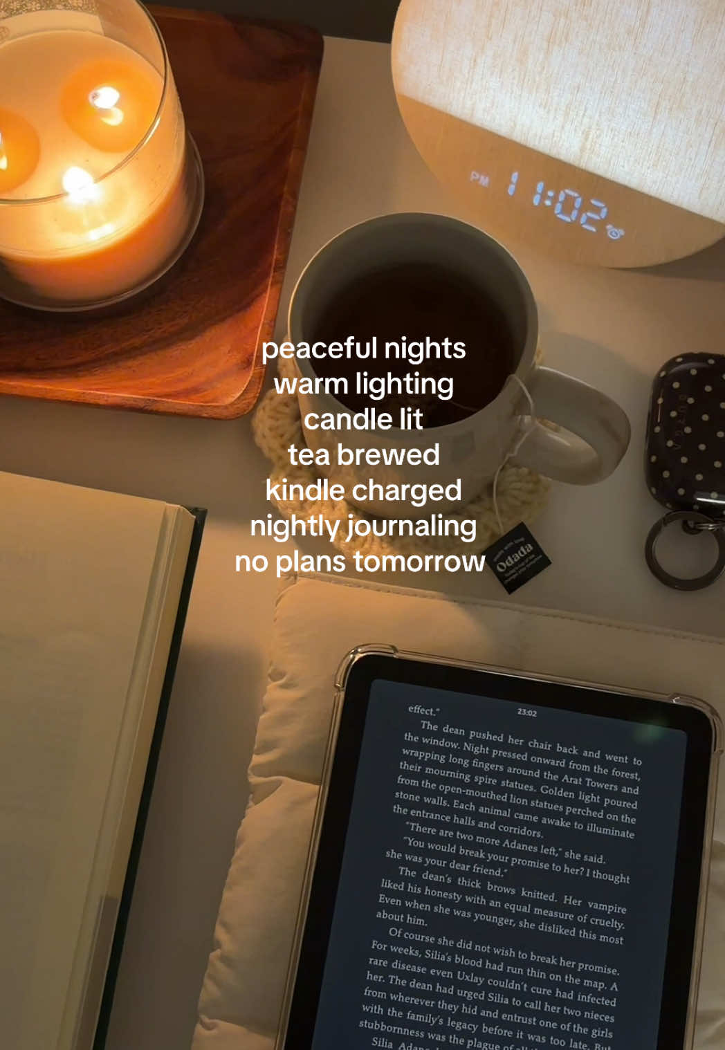 TikTok post by @lovewithkarina for Dreamegg. Caption reads: [...] #cozyvibes #sunrisealarmclock @Dreamegg.