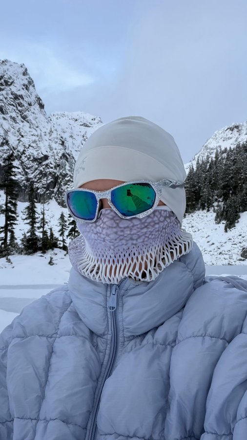 Instagram post by @gorpcore.world for Oakley. Caption reads: found something buried in the ice @oakley....