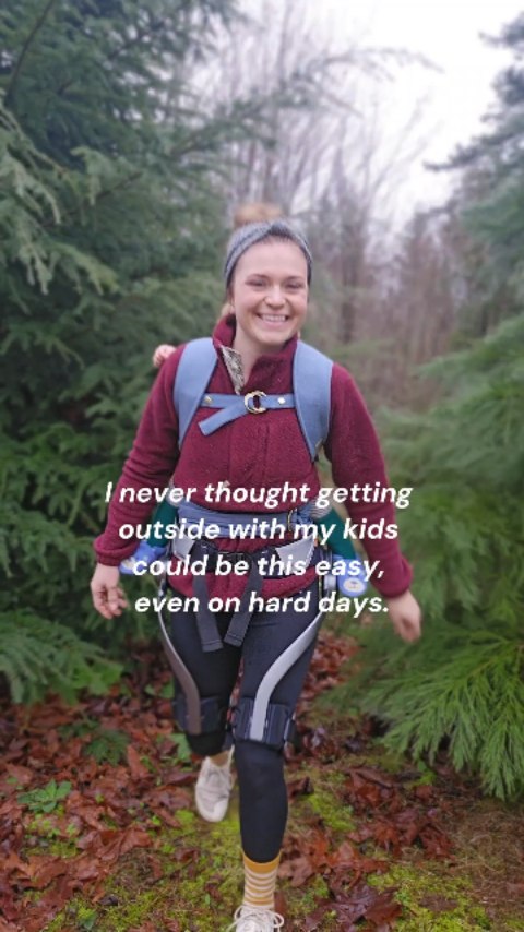 Instagram post by @letstalkbabywearing for Hypershell. Caption reads: [...] my body too far. I recently tried the....