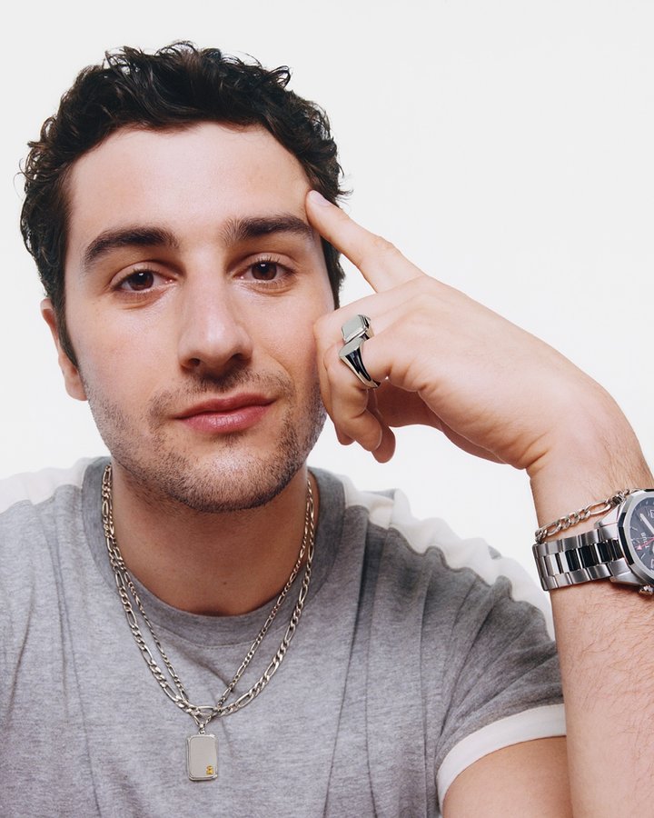 Instagram post by @agustindellacorte for TOUS. Caption reads: Say hello to @agustindellacorte 👋 — where....