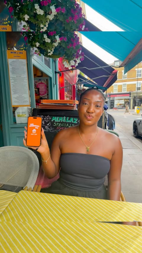 Instagram post by @dianas.delicacies for Just Eat. Caption reads: [...] a girl thing I’ve ever done 🤣💅🏾 AD....