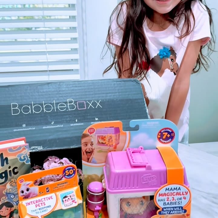Instagram post by @ocjackieo for Babbleboxx. Caption reads: 🌼📣 SPRING is here, Parents! Check out these....