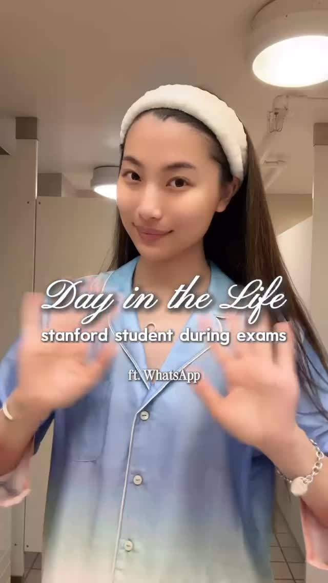 Instagram post by @mia_yilin_ for WhatsApp. Caption reads: how the WhatsApp group chat helps with college....
