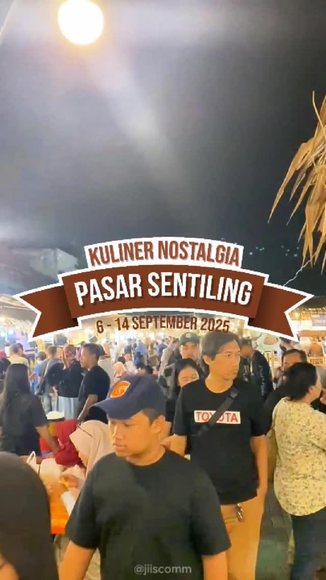 Instagram post by @infosemarangterkini for Young Living. Caption reads: KULINER NOSTALGIA PASAR SENTILING
6 – 14 September....