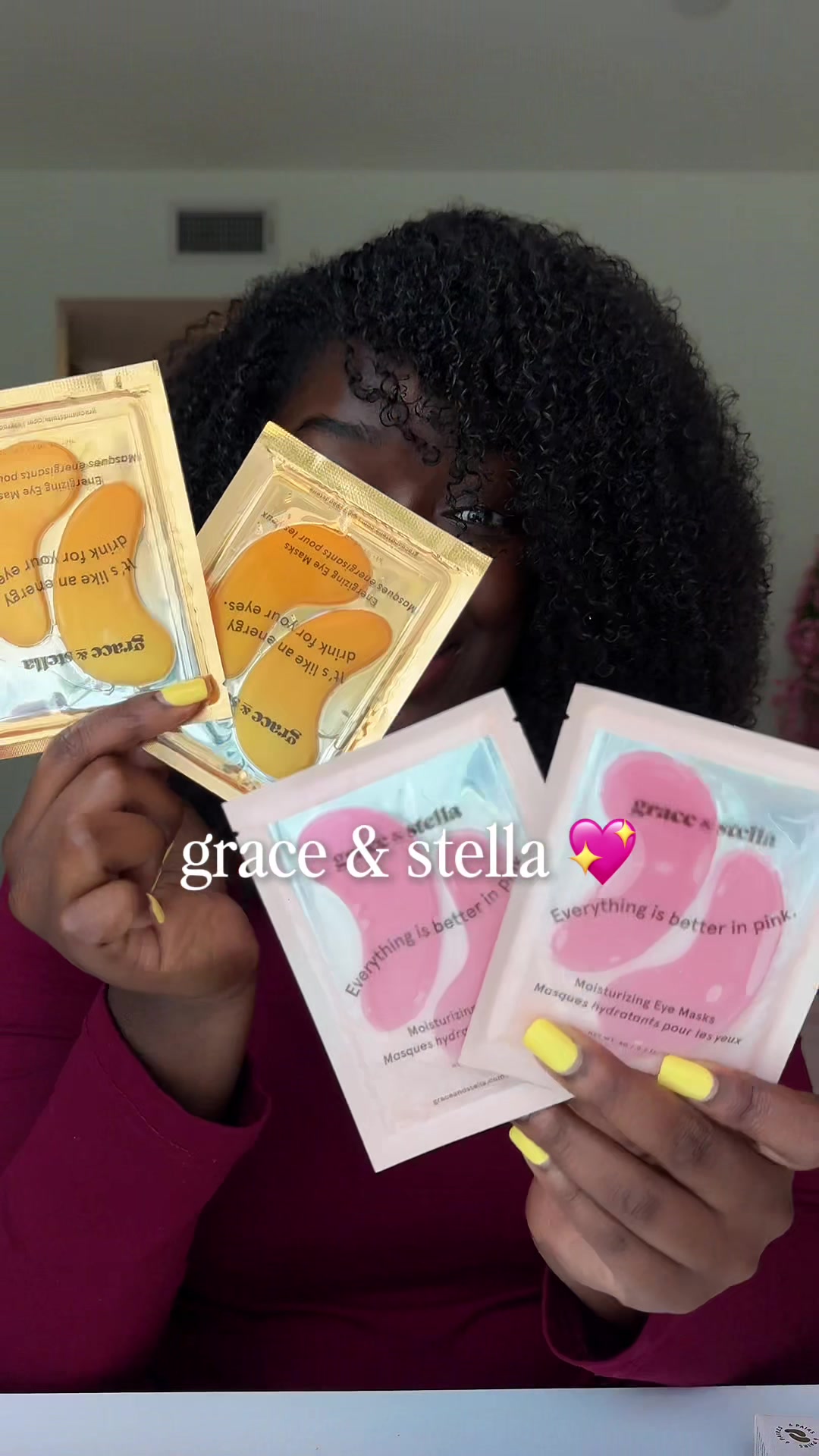 TikTok post by @ayanahyman for Grace and Stella Russia. Caption reads: These trips have been amazing, but my skin is....