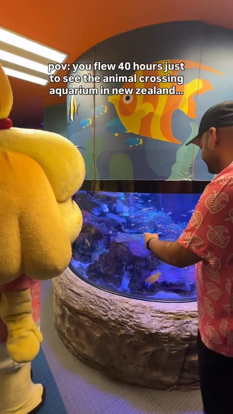 Instagram post by @mayplaystv for Sea Life Centre. Caption reads: AD calling all animal crossing fans in new....
