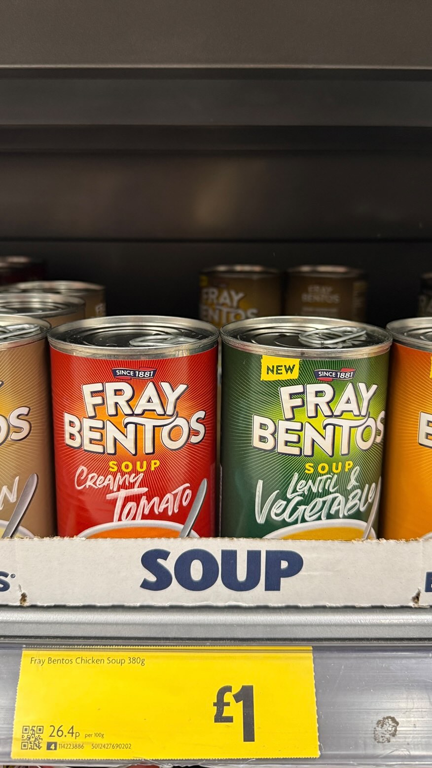 Instagram post by @newfoodspotteruk for B&M Stores. Caption reads: The perfect soup for every mood 🍲! AD ....
