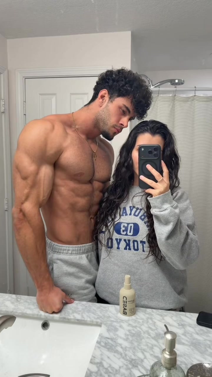 TikTok post by @thearmguy for Based BodyWorks. Caption reads: [...] alive @BASED #fyp #gymcouple #based....