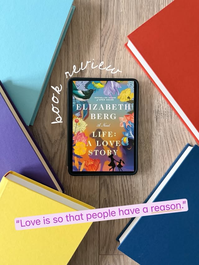 Instagram post by @chelseahudsonreads for Random House Group. Caption reads: Book Review 📖 Life: A Love Story (#48) 4.25⭐️/ I....