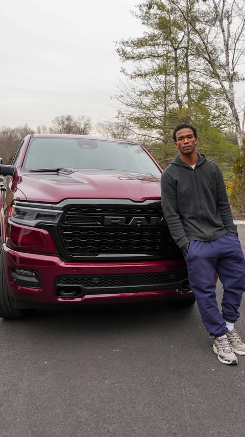 Instagram post by @garrettwilson for Ram Trucks. Caption reads: Off day made fun with @ramtrucks !! Staying....