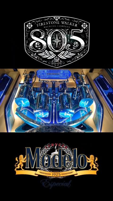 Instagram post by @og_ranflas_viclas for Modelo USA. Caption reads: [...] a custom car show. Event sponsor by....