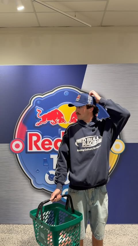 Instagram post by @j.ackdale for Woolworths. Caption reads: Woolies and @redbullampolracing keeping me fueled....