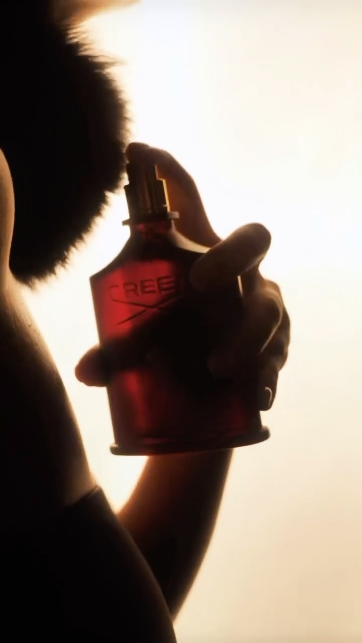 Instagram post by @juliahussein___ for Creed Fragrance. Caption reads: Oud Zarian by @creedfragrance unveils an exotic....