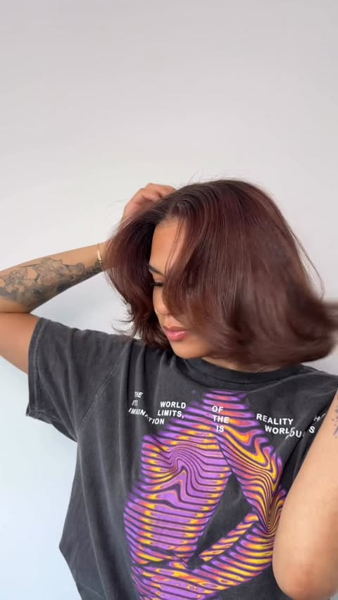 Instagram post by @iamkendraalia for K18 Hair. Caption reads: [...] #haircut #bob #k18partner #k18hair.