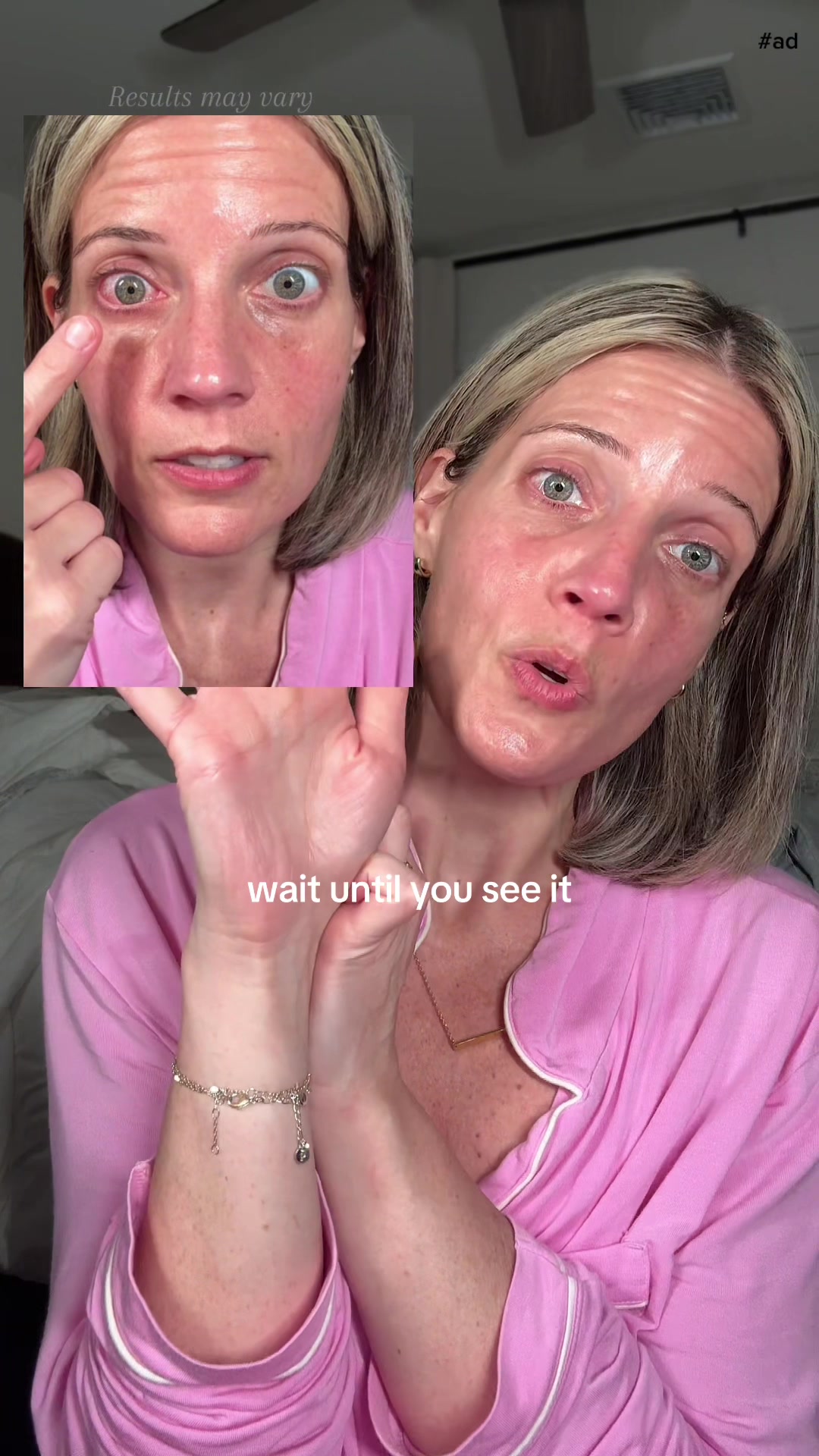 TikTok post by @ourlackawannalife for Lumify. Caption reads: [...] I use to instantly look more awake 👀💧....