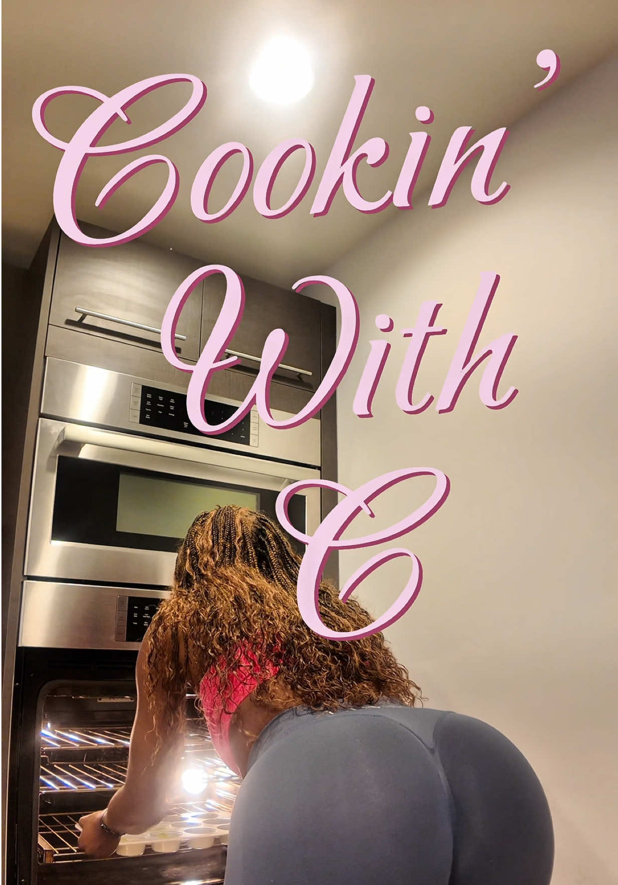 TikTok post by @cierraprice_ for Caraway Home. Caption reads: Cookin’ with C 💕  Episode 1 🥰Eggbites  Code:....