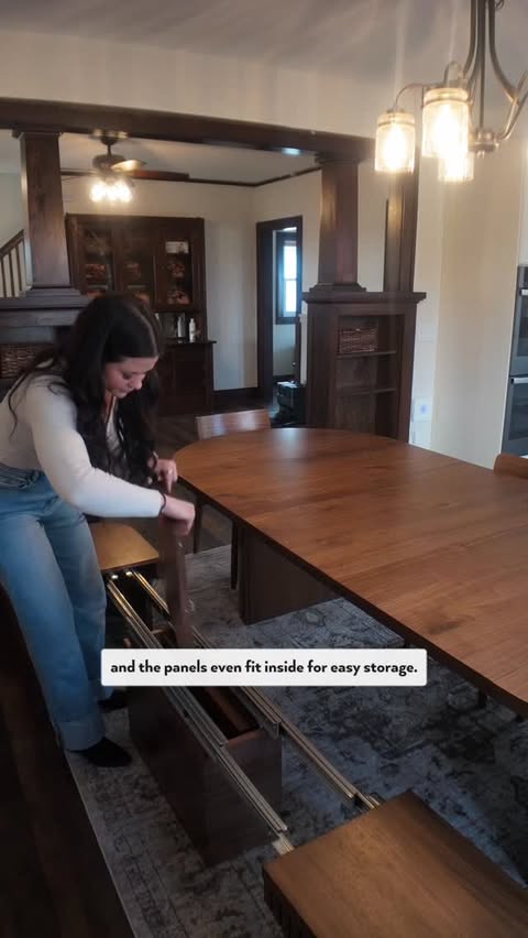 Instagram post by @beth_and_coop for Transformer Table. Caption reads: #ad To say I am in love with our @transformertable....