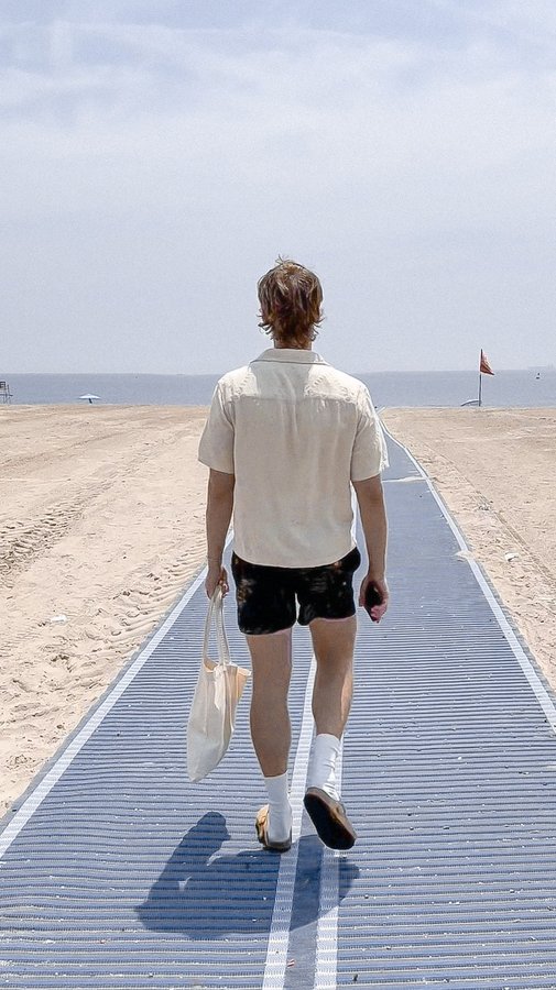 Instagram post by @mykola_hruts for Save The Duck. Caption reads: Absolutely loving my new @save_the_duck Men’s....