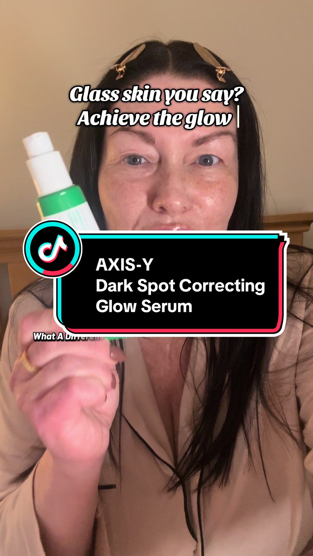 TikTok post by @cola_098 for Axis-y. Caption reads: [...] #glassskin #tiktokmademebuylt @AXISY UK.