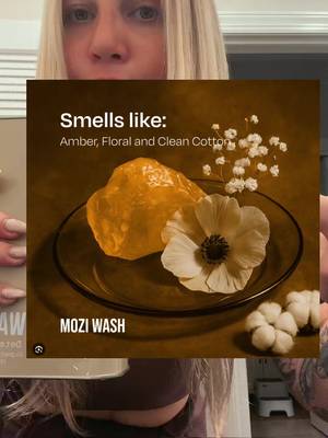 TikTok post by @nikkifay24 for Mozi Wash. Caption reads: @Mozi Wash #cleantok #laundry #luxury #smellgood....