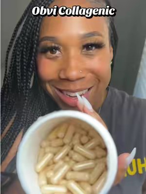 TikTok post by @yagirlcedes for Obvi. Caption reads: [...] while I sleep, changed the game for me!....