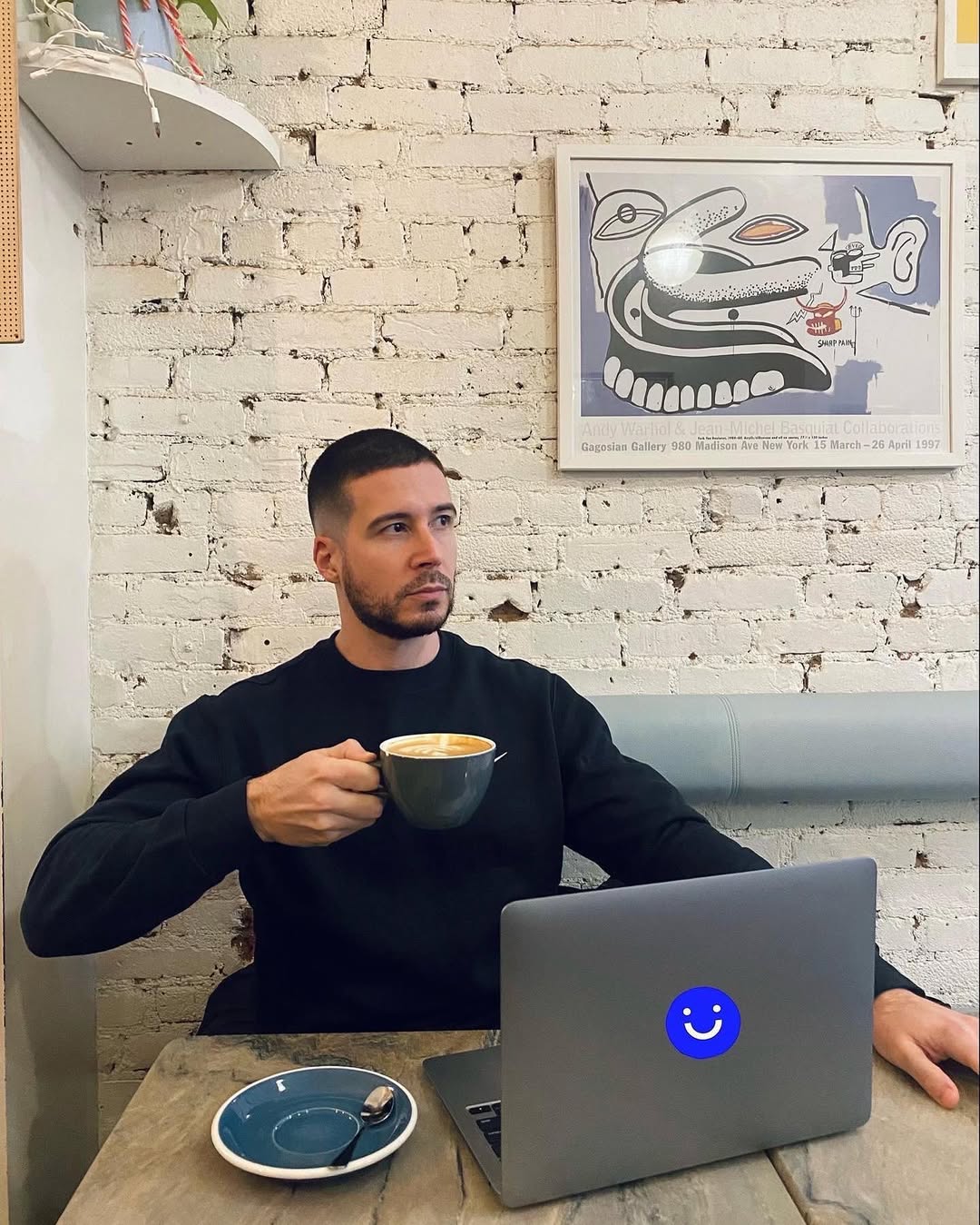Instagram post by @vinnyguadagnino for Visible. Caption reads: Single King here. Celebrating ME! And you can....