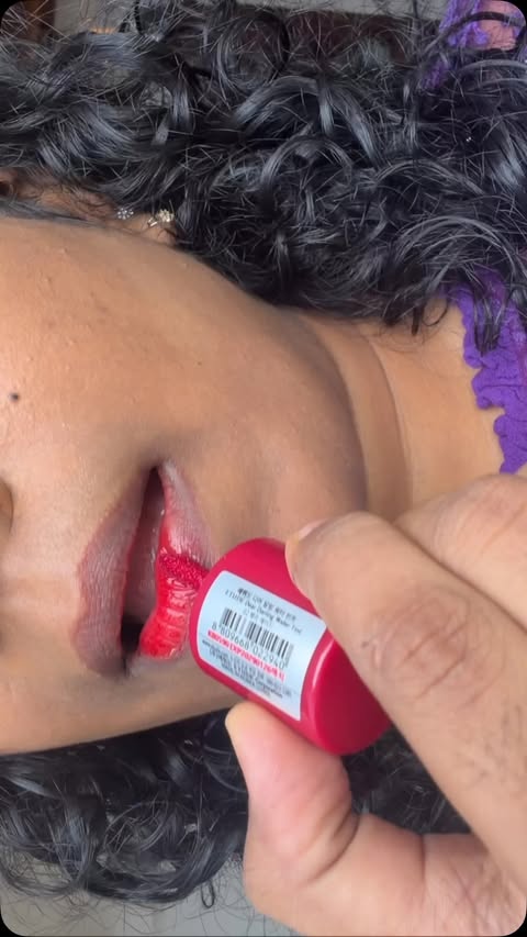 Instagram post by @vijayaasara for ETUDE. Caption reads: #ad Comment “ETUDE” for links! Etude lip tint,....