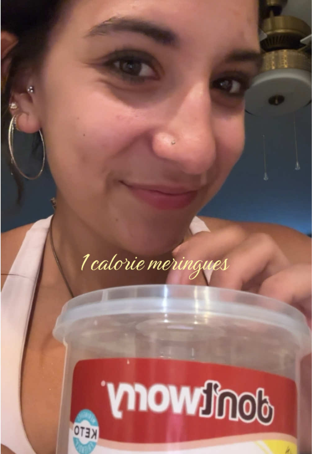 TikTok post by @ameliabedeliaa for dontworry snacks. Caption reads: [...] literally melt in your mouth omgg @dontworry....